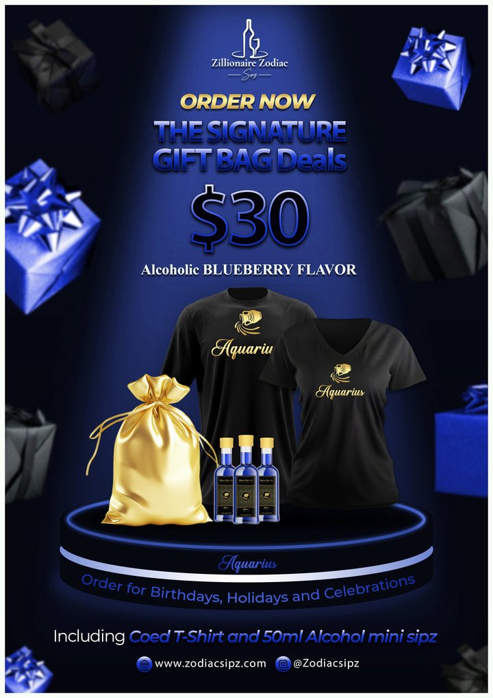 Aquarius Signature Gift Bags (Alcoholic)