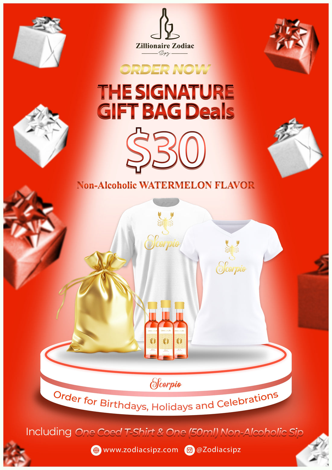 Scorpio Signature Gift Bags (Non Alcoholic)