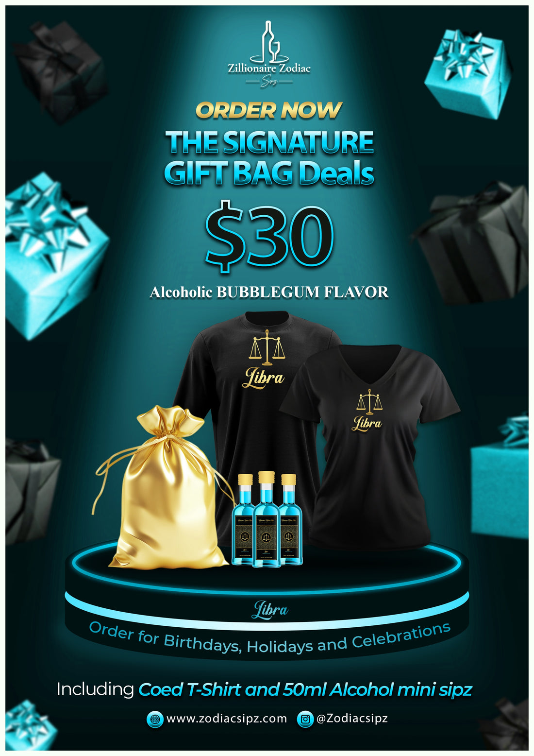 Libra Signature Gift Bags (Alcoholic)