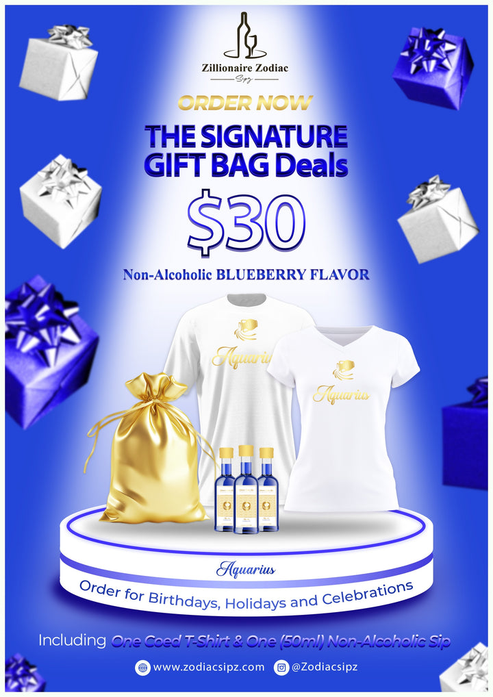 Aquarius Signature Gift Bags (Non Alcoholic)