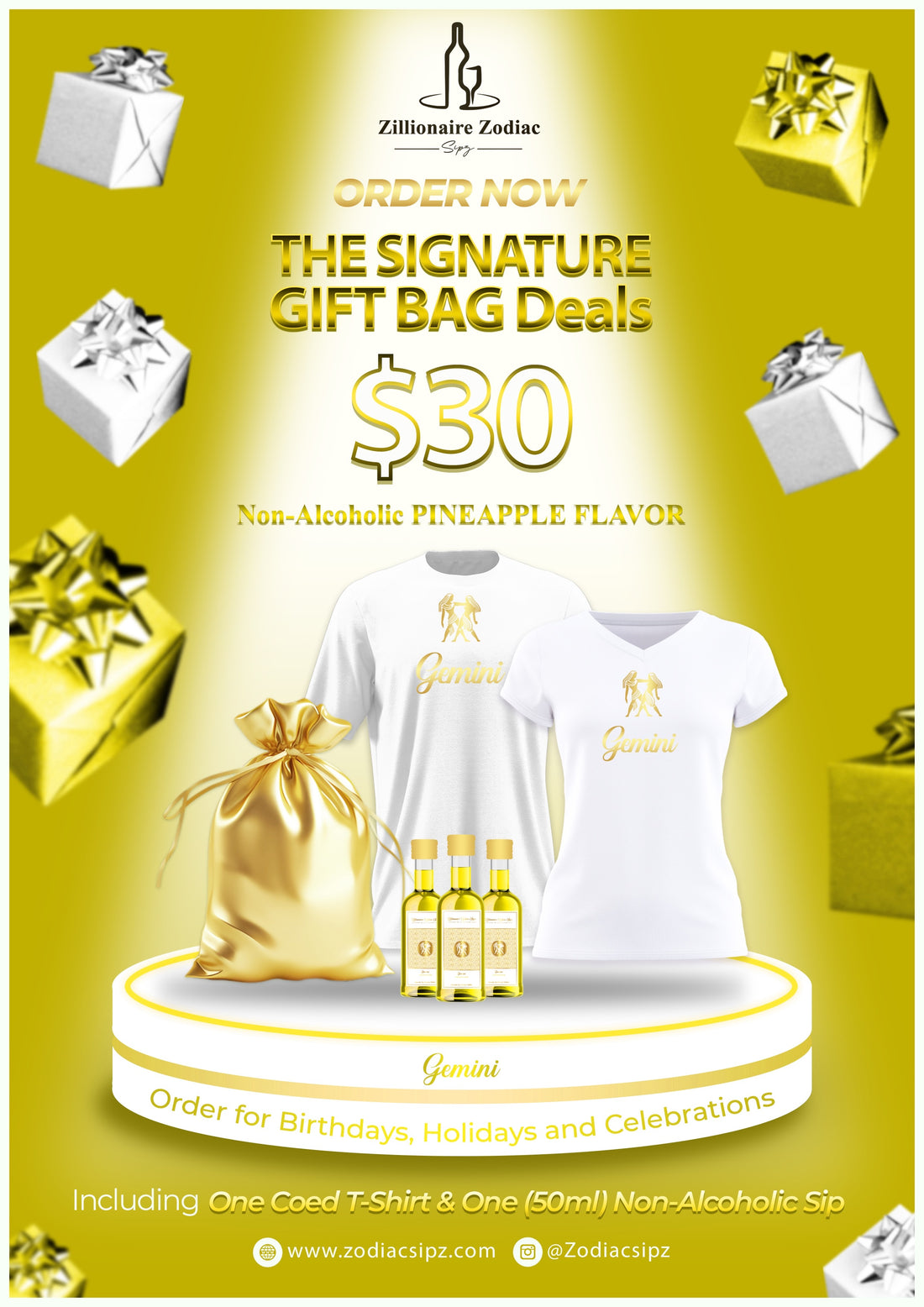 Gemini Signature Gift Bags (Non Alcoholic)