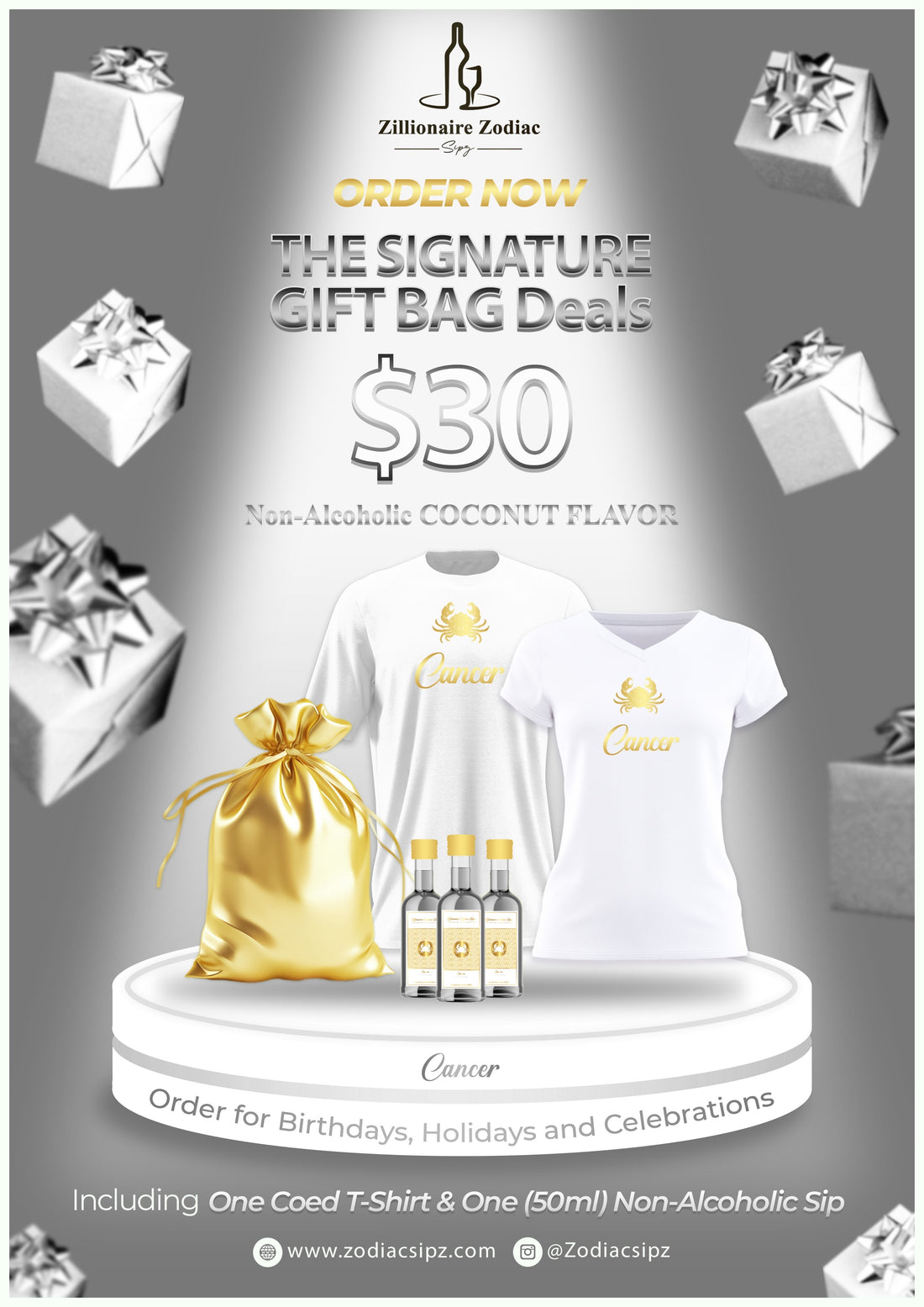 Cancer Signature Gift Bags (Non Alcoholic)